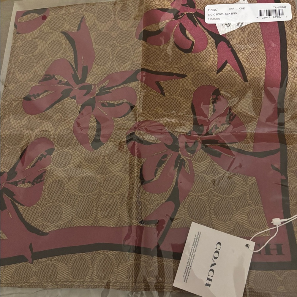 Coach Pink and Black Floral Decor Accents
